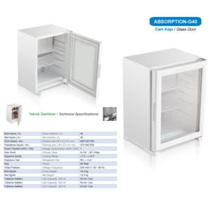 Minibar para Habitación de Hotel, Refrigerador Eléctrico Silencioso, Tecnología de Absorción de Bajo Consumo, Tamaño Compacto, Independiente para el Hogar - Product Image 3