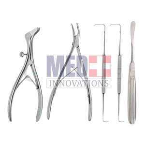 ชุดศัลยกรรมจมูกแบบแมนนวลทำจากสแตนเลสคุณภาพสูงพื้นฐานสำหรับเครื่องมือผ่าตัดเสริมจมูก - Product Image 1