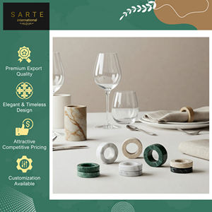 ห่วงรัดผ้าเช็ดปากปรับแต่งได้ทำมือปรับแต่งได้ทำมือสุดหรูของตกแต่งโต๊ะแต่งงานสมัยใหม่เป็นมิตรกับสิ่งแวดล้อม - Product Image 4