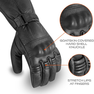Guantes de motociclismo personalizados con marca personalizada Guantes protectores cómodos y duraderos para uso al aire libre en todas las estaciones - Product Image 4