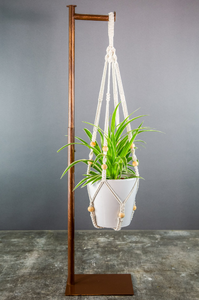 New Eco-Friendly Handmade Cotton Macrame Plant Hanger <b>Wall</b> <b>Hanging</b> <b>Baskets</b> Plants for Home Decor Plant Hanger with Wooden Ball - Product Image 2