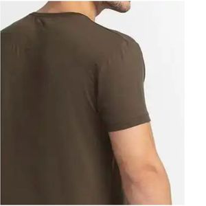 Camiseta estilo Polo de algodón con cuello en V profundo para hombre, camiseta informal de moda suave transpirable de verano - Product Image 1