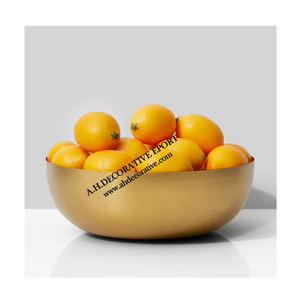 Juego de cuencos de latón antiguo para decoración del hogar y boda, Juego de 2 tazones de Metal con acabado antiguo para flores - Product Image 2