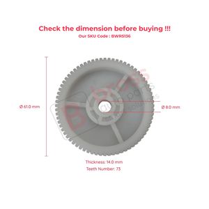 BWR5136 Regulador de ventana Motor Cog Roller Gear para camión CF65 CF75 CF85 XF95 XF105 2001-2013 1779727 1779728 Bross Auto Parts - Product Image 6