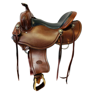 Nouvelle selle de course équestre sans arçon en cuir de style western 2024 - Product Image 4