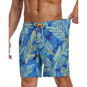 Stylish <b>Men's</b> <b>Shorts</b> with Side Pocket Marbled Pattern Drawstring Waist-Breathable Polyester Blend for Beach Pool Latest Style - Product Image 5