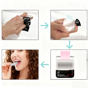Bandes buccales pour la perte de poids pour femmes, détox biotique et vitamines beauté dans un film à dissolution rapide - Product Image 1