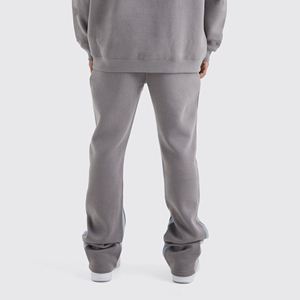 2025 top selling article washed men's pants Custom screen printed Logo <b>Baggy</b> Sweatpants 100% Cotton heavyweight flared trouser - Product Image 3