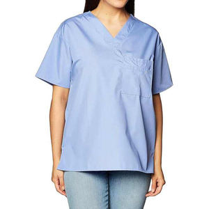 Los más vendidos, uniformes hospitalarios transpirables, uniformes médicos de hospital, top de manga corta - Product Image 1