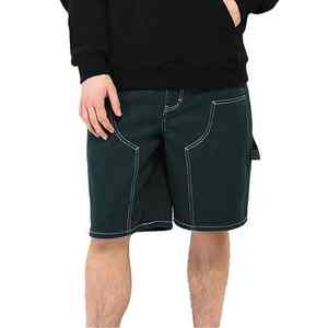 Pantalones cortos holgados de verano para hombre, informales, de algodón transpirable, holgados, estilo hip hop, cintura con cordón, ropa de calle de gran tamaño - Product Image 1