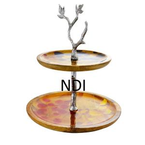 Vajilla decorativa para el hogar, soporte de Metal para pastel, taza, pastel, postre, servicio de bodas y fiestas de cumpleaños, celebración - Product Image 1