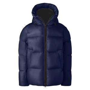Men's High Quality Lightweight Woolen Hooded Puffer Down Jacket Bubble Winter Jacket with Zipper Closure and <b>Polyester</b> <b>Filling</b> - Product Image 1