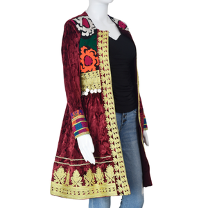 Prix de gros Nouvelle mode Vêtements d'extérieur pour femmes Respirant Grande taille Long style afghan Broderie à la main Gilets - Product Image 1