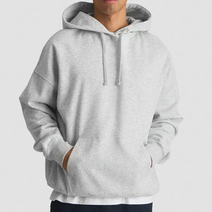 Sweat à capuche oversize pour homme 100% coton uni Pull streetwear à capuche Impression de logo personnalisé Premium Oversize Sweat à capuche pour homme - Product Image 2