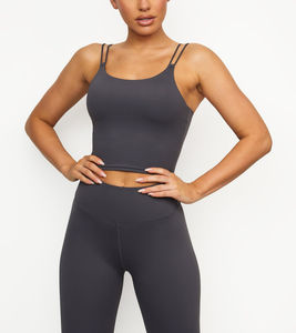 Logo personnalisé OEM Doux Femmes Yoga 2 Pièces Ensemble Sport Yoga Soutien-Gorge et Legging Ensemble Haute Qualité Gym Legging Soutien-Gorge Ensemble - Product Image 2