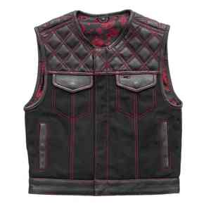 Latest Sleeveless Leather Jacket New Design Warm And Windproof Best Outwear Adjustable For Winter 100% Genuine Mens Leather <b>Vest</b> - Product Image 4
