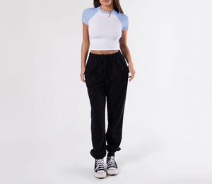 Summer Hot Girl Sport Slim Fit Raglan American Style Crop Top Short Sleeve T <b>Shirt</b> for Women Custom Casual T-<b>Shirt</b> Regular Fit - Product Image 3