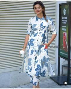 COLECCIÓN DE DISEÑADOR DHAMAKA DE VERANO Disfruta de tu verano con nuestro increíble conjunto de pantalones Kurti Elegante conjunto Kurti para este verano - Product Image 4