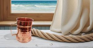 Tankard <b>Large</b> Copper Moscow mule <b>mugs</b> -100% handcrafted pure solid <b>mugs</b> capacity Brass Handle - Product Image 2