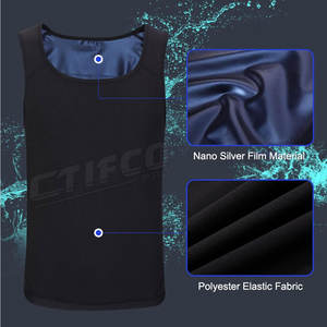 Pantalones cortos de sauna y camiseta sin mangas con diseño impreso personalizado, tarifa al por mayor, pantalones cortos de sauna y camiseta sin mangas hechos a medida - Product Image 6