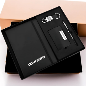 Set de Regalos Corporativos Premium - Productos Promocionales de Oficina: Bolígrafo, Agenda, Tarjetero y Llavero para el Día del Padre, Regalos de Bienvenida de Año Nuevo - Product Image 2