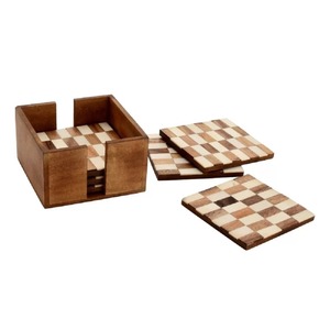 Sous-verres en noyer de qualité supérieure finition simple polie, fabriqués à la main, design écologique, idéaux pour les maisons modernes - Product Image 3