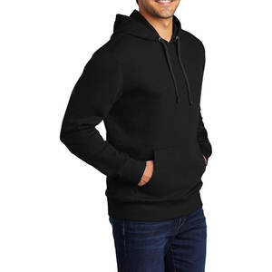 Sweat-shirt en polaire décontracté à manches longues avec cordon de serrage et poche, sweat à capuche en polaire - Product Image 4