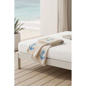 Toalla de Playa de Muselina 100% Algodón Orgánico Varol, Diseño Novedoso, Secado Rápido, Ecológica, Antiarena, para Gimnasio - Product Image 2