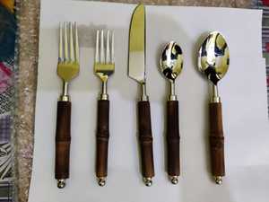 Juego de Cubiertos de Cocina de Lujo Decorativos Reales, Utensilios de Acero Inoxidable de la Mejor Calidad, Fáciles de Limpiar, para Restaurante y Hogar - Product Image 6