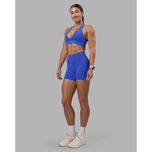 Shorts Deportivos Fusion High-Rise 4 con Bolsillos Cortos, Transpirables, Color Cobalto - Product Image 5