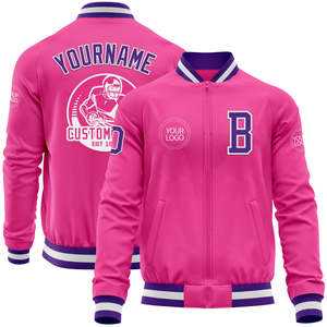 Veste universitaire avec logo personnalisé OEM pour femmes Vestes respirantes de baseball brodées Letterman pour l'hiver - Product Image 3