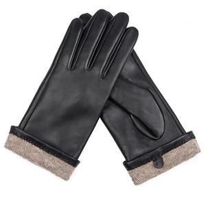 Gants d'hiver pour hommes Gants chauds en daim avec doigts fendus Gants de conduite pour sport de plein air Gants d'hiver à écran tactile - Product Image 4