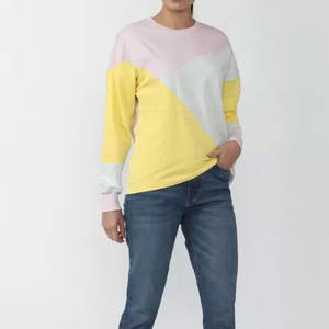 2024 nueva moda 100% algodón Streetwear Sudadera de cuello redondo de gran tamaño para mujer precio bajo en Stock - Product Image 2