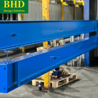 Palettes en acier robustes de haute qualité, couleur personnalisable, certifiées CE, capacité de 1500 kg, rayonnage cantilever pour entrepôt