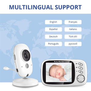 Vente en gros de haute qualité de sécurité CCTV Wifi caméra audio bidirectionnelle suivi humain bébé moniteur H.265 sans fil maison bébé moniteur - Product Image 4
