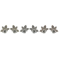 Usine directe meilleure qualité 18K or blanc massif forme mixte naturelle goujons de diamant boucle d'oreille Style à la mode pour le mariage de la dame
