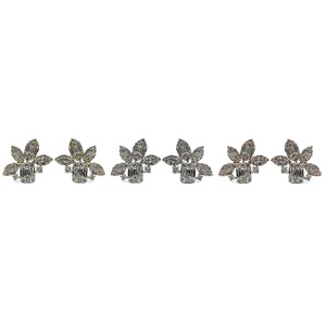 Usine directe meilleure qualité 18K or blanc massif forme mixte naturelle goujons de diamant boucle d'oreille Style à la mode pour le mariage de la dame - Product Image 4