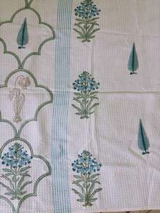 Ensemble de serviettes de bain en coton gaufré 100% de haute qualité à séchage rapide 3 serviettes de bain imprimées par bloc de main 2 essuie-mains Pack compressé pour - Product Image 5