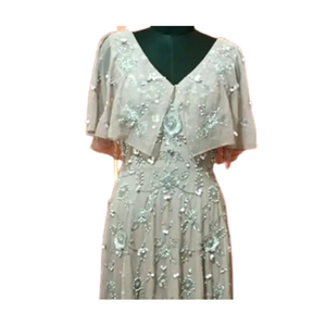 Formal Wedding Beaded Fancy Party Beaded Evening Gown for Women - Product Image 3