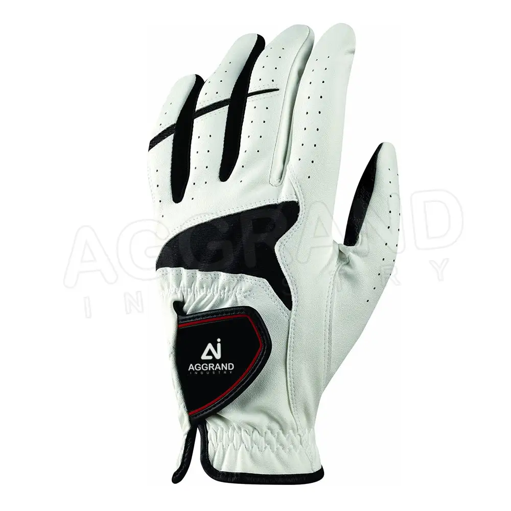 Lage Moq Goedkope Prijs Professionele Golf Handschoenen Man Dame Golf Handschoenen Custom Logo Lichtgewicht Beste Kwaliteit Leer Golf Handschoenen