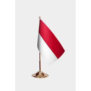 Drapeaux de bureau de Monaco avec graphismes imprimés numériquement - Product Image 2