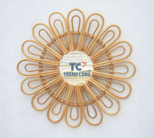 <b>Vintage</b> Home Decor Rattan <b>Wall</b> <b>Mirror</b> Handicrafts Home Decor for Wholesale Handmade in Vietnam - Product Image 1