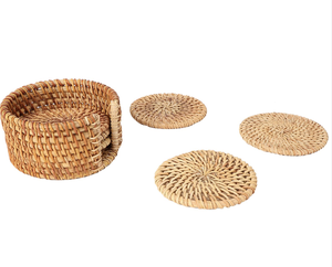 Sous-verres en rotin Eco Conscious Fournisseur de vaisselle Écologique - Product Image 4