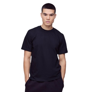 Camisetas de algodón de 260G con logotipo personalizado para hombre, ropa de calle lisa con hombros caídos y bordado 3D personalizado, camisetas con estampado gráfico - Product Image 1