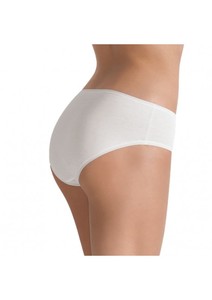 <span class=keywords><strong>Slip</strong></span> MIDI da <span class=keywords><strong>donna</strong></span> in cotone BI-ELASTIC di alta qualità 3 con arte elastica interna. 3940 T g. L bianco - Product Image 3