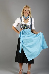 Dernière robe de chambre bavaroise allemande Dirndl Oktoberfest pour femmes et filles Costume de jeune fille de bière Cosplay pour les fêtes d'Halloween - Product Image 2