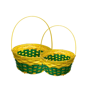 Excelencia artesanal: Cestas de almacenamiento de bambú Premium Cesta de flores de almacenamiento de frutas Artesanía vietnamita para su hogar - Product Image 1