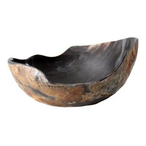 ASISTENCIA Ensaladera de cuerno de búfalo Natural Real de primera calidad, cuenco de cuerno de frutas para decorar la cocina del hogar con - Product Image 3