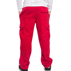 Pantalon d'été pour hommes Nouveau pantalon cargo multi-poches Vente en gros Pantalon cargo droit en coton polaire élastique de grande taille pour hommes - Product Image 3