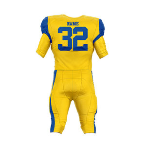 Ensemble d'uniformes de football américain personnalisés Tissu en maille respirant Kit de maillots de l'équipe pour jeunes et adultes - Product Image 6